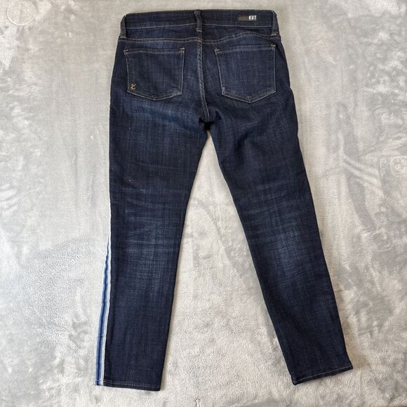 Kut By The Kloth Stevie Ankle Straight Leg Women’s Jeans Size 4 Dark Blue - Picture 7 of 7
